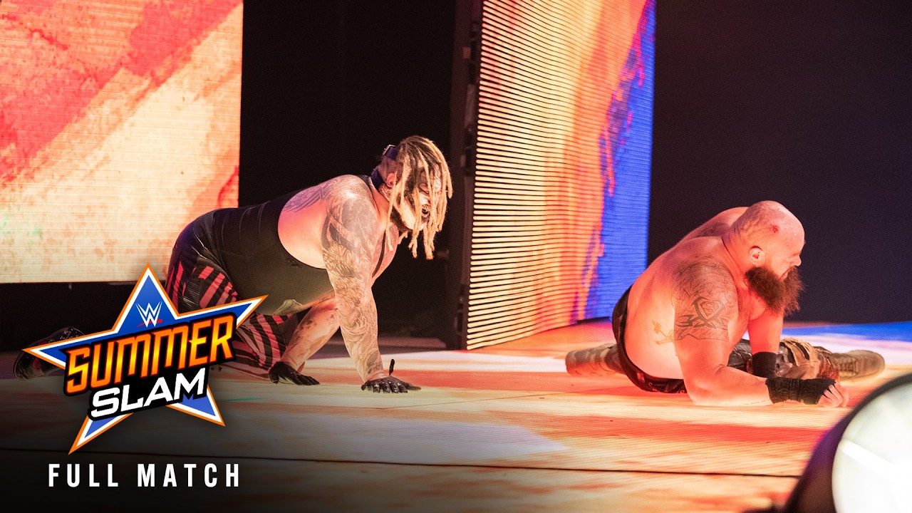 FULL MATCH: Strowman vs. Wyatt | Universal Title Falls Count Anywhere Match: SummerSlam 2020 background