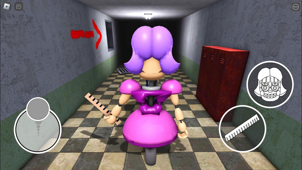Escape Miss Ani-Tron School - Roblox Obby! Full Gameplay 4K #roblox background