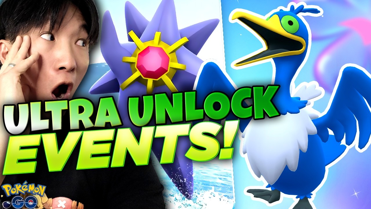 ULTRA UNLOCK EVENTS ARE NUTS!! Mega Starmie and More Coming to Pokémon GO!! background