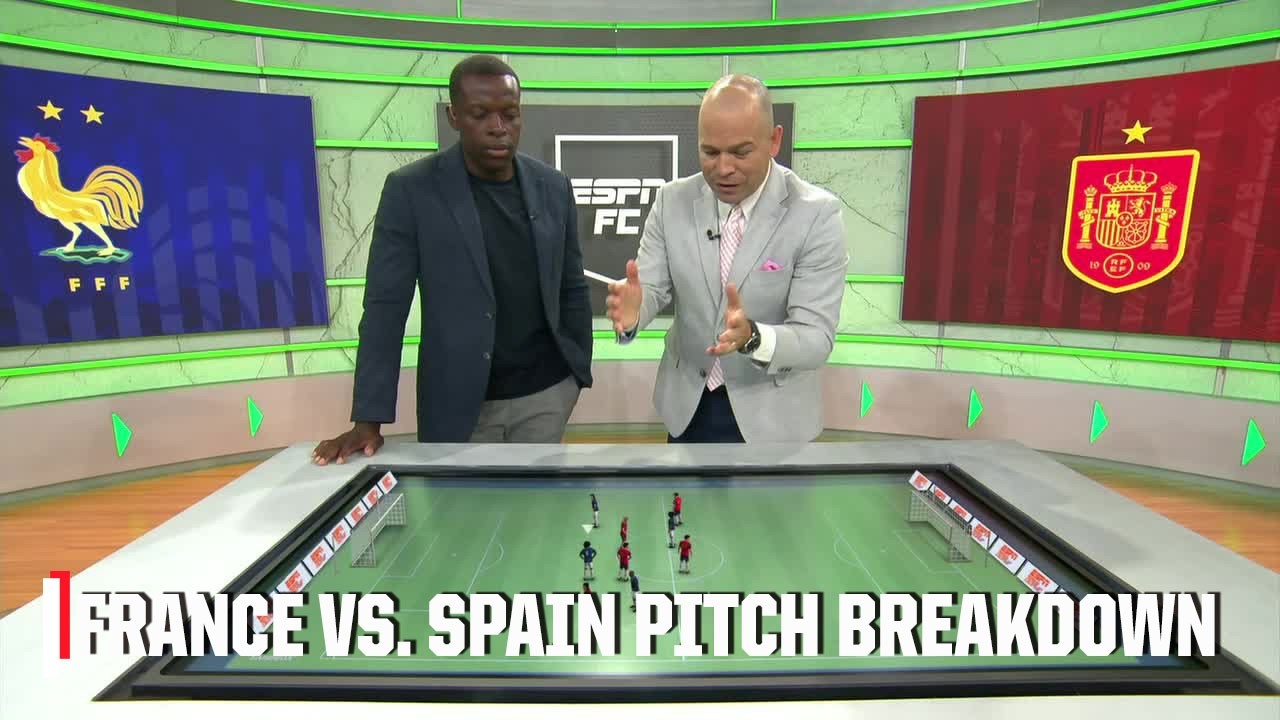 Ale Moreno & Nedum Onuoha go TO THE PITCH to preview France vs. Spain π₯ | ESPN FC background