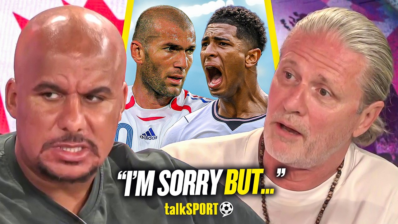 Emmanuel Petit REFUSES to Compare Jude Bellingham to MAGICIAN Zinedine Zidane after John Terry Claim background