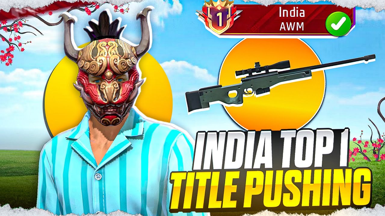 Pushing Top 1 In AWM India Title || Let's Go Top 1 😍 background