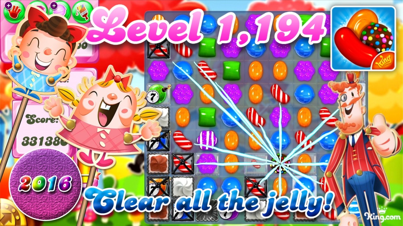 Level 1,194 - 2016 OG Candy Crush Saga background