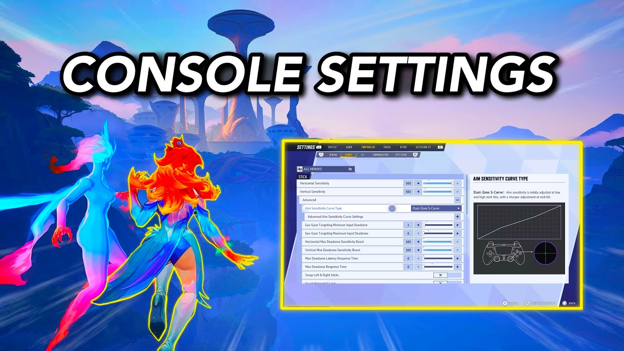 *NEW* BEST Controller Settings for Marvel Rivals Season 9 | Console Guide background