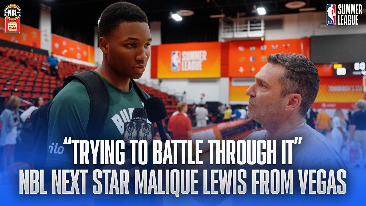 NBLxNBA Summer League 2026 - NBL Next Star Malique Lewis from Vegas background