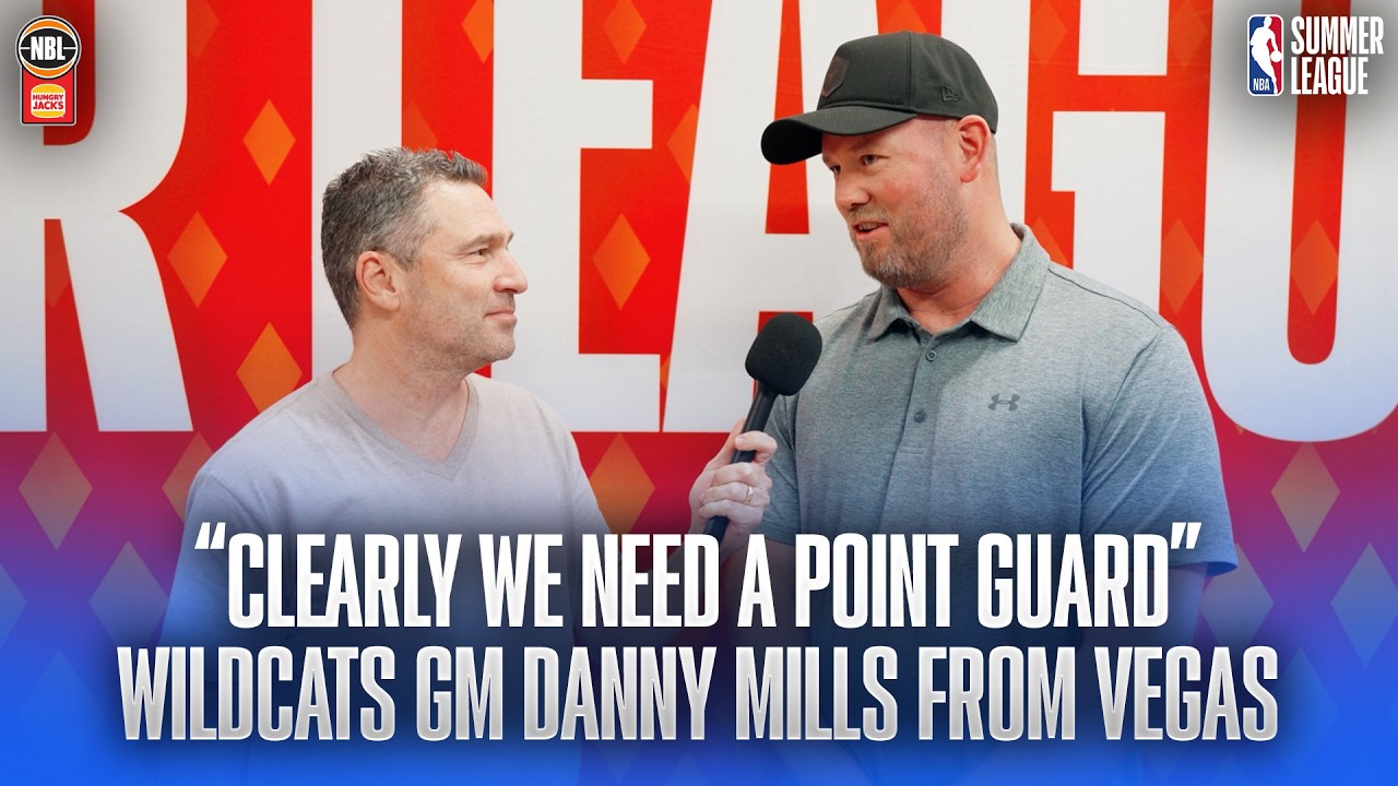 NBLxNBA Summer League 2026 - Perth Wildcat's GM Danny Mills from Vegas background