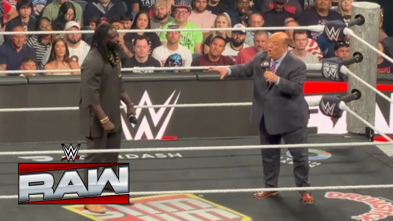 Paul Heyman Confronted by Oba Femi - FULL SEGMENT | WWE Monday Night Raw July 6, 2026 background