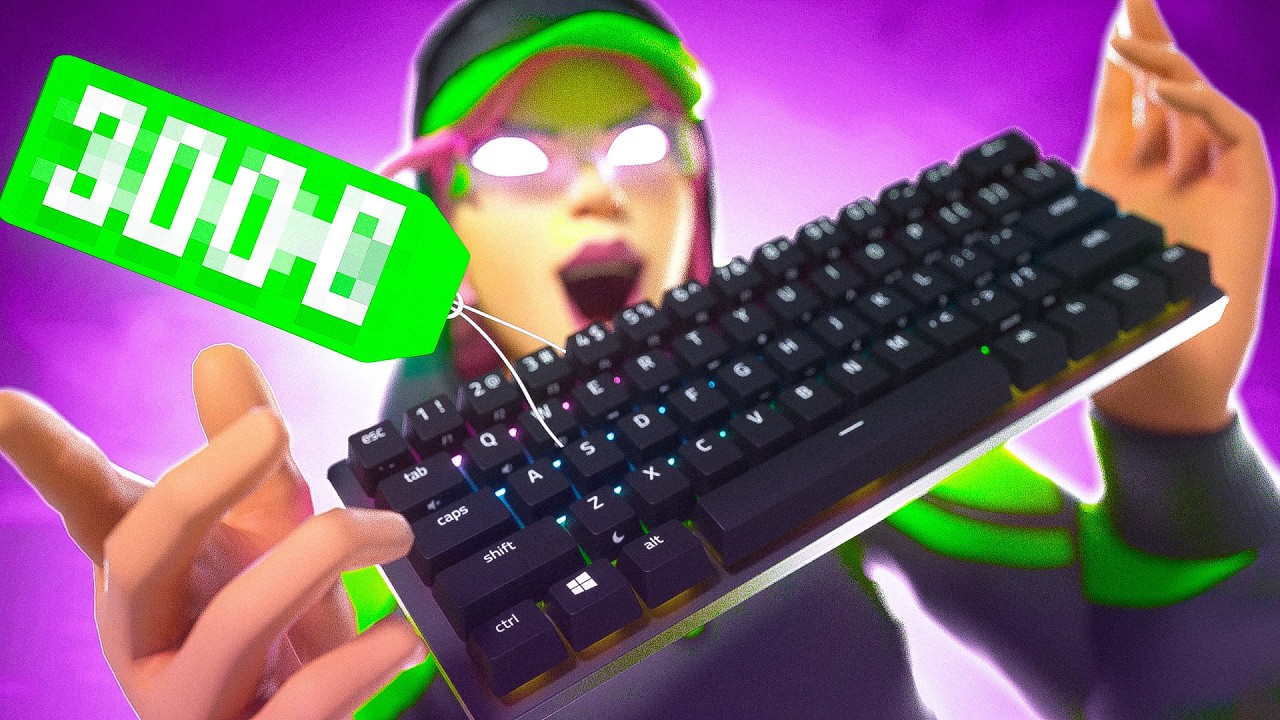RUBIX testet die *BELIEBTESTE TASTATUR* in Fortnite! 🤩⌨️ background