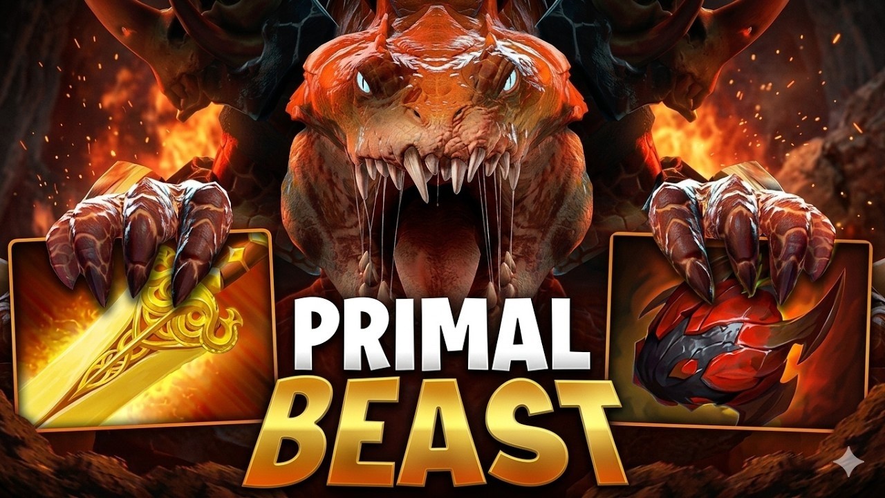 Primal Beast Raid Boss Tank🔥🔥🔥39 Kills Insane Comeback | Dota 2 Gameplay background
