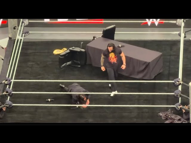 Seth Rollins Brawls with Roman Reigns - WWE Raw 7/13/2026 background
