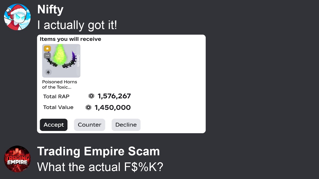 Buying Limiteds From A Scam Server, Then Telling Them I Actually Got It! background