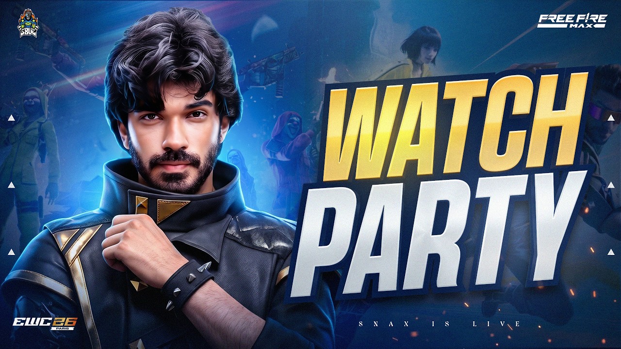 EWC FREE FIRE MAX DAY 1 - WATCHPARTY WITH SNAX #S8UL background