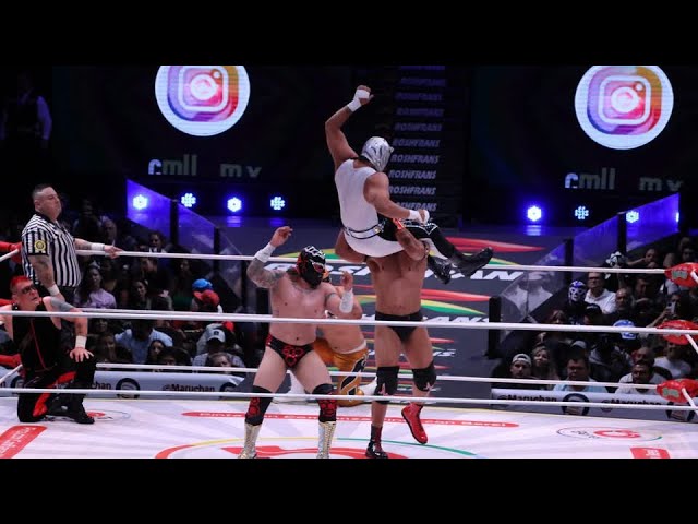 Martes de CMLL: Pantera Jr., Hijo del Pantera y Audaz đ Disturbio, Infarto y Cerebro Negro Jr. backdrop