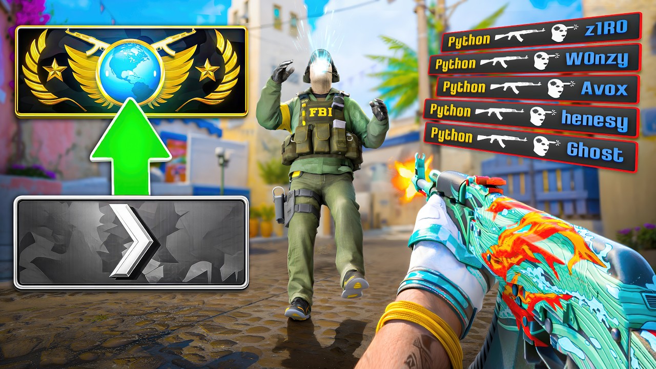 Global Elite While SOLO Queueing in CS2... background