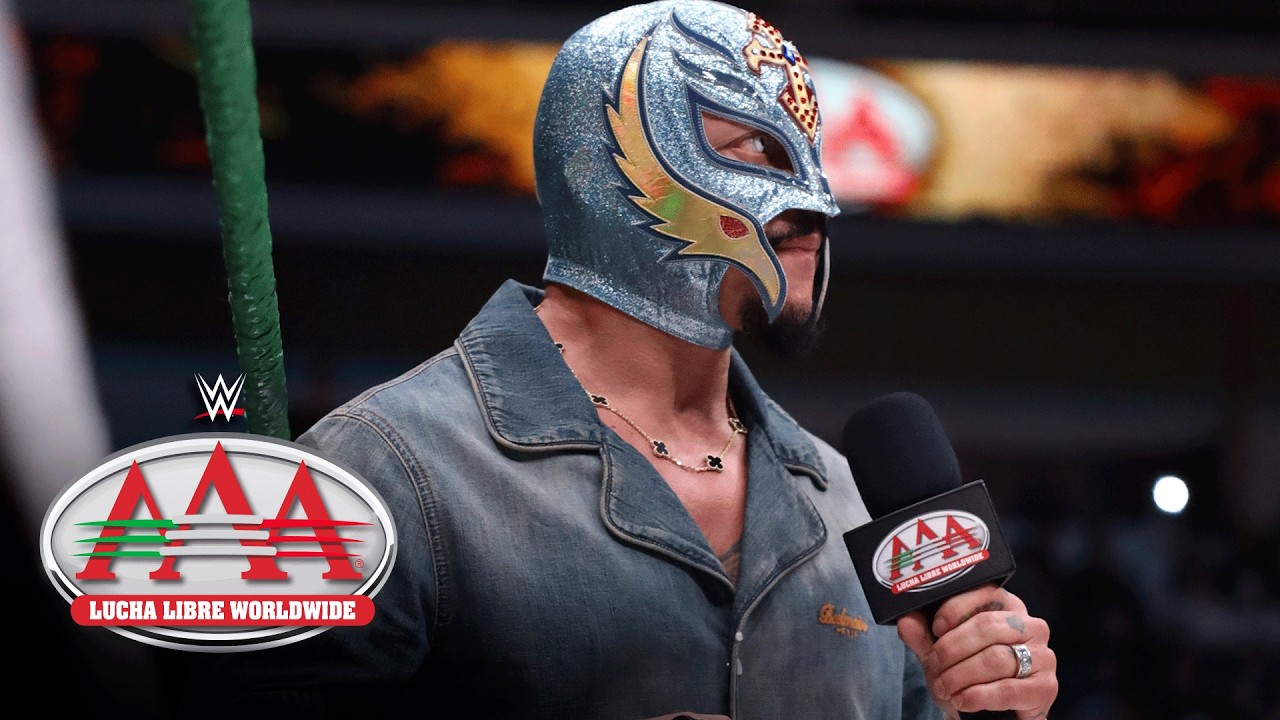 Rey Mysterio se impone ante Omos y Dorian Roldán: San Luis highlights, 4 de Julio background