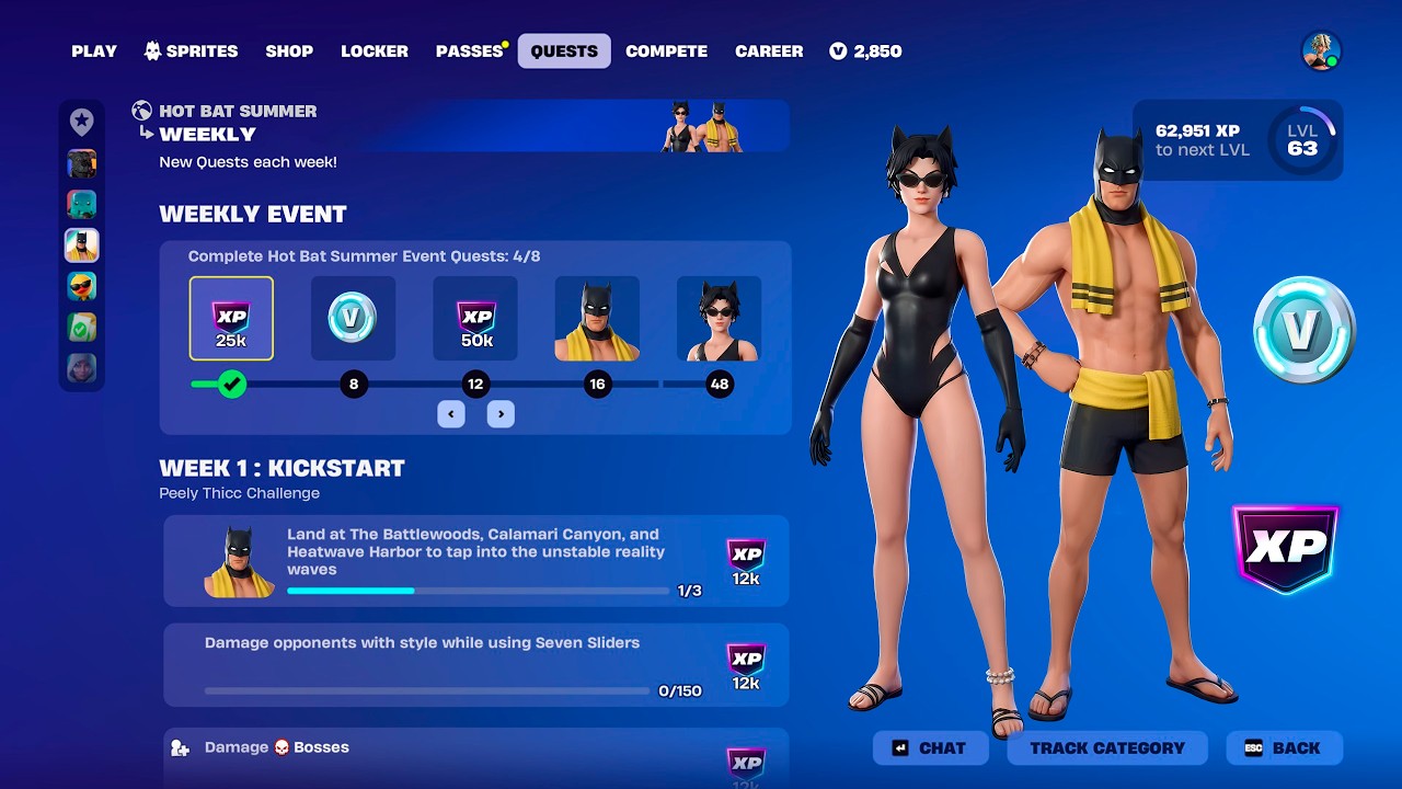 Everything *NEW* FREE DC SUMMER EVENT in Fortnite! (Batman Sprites, FREE Rewards, NEW Skins) background
