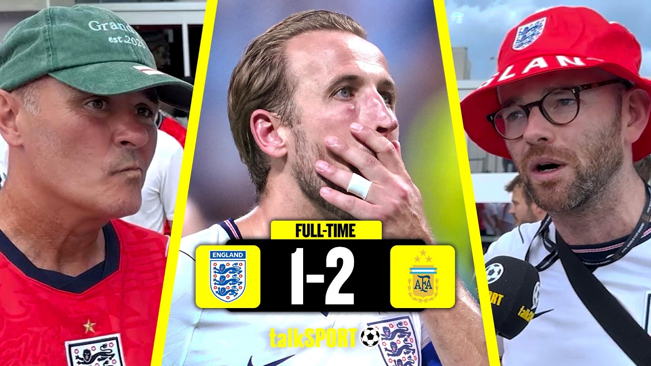 England Fans REACT To CRUSHING 2-1 Loss to Argentina in World Cup Semi-Final background