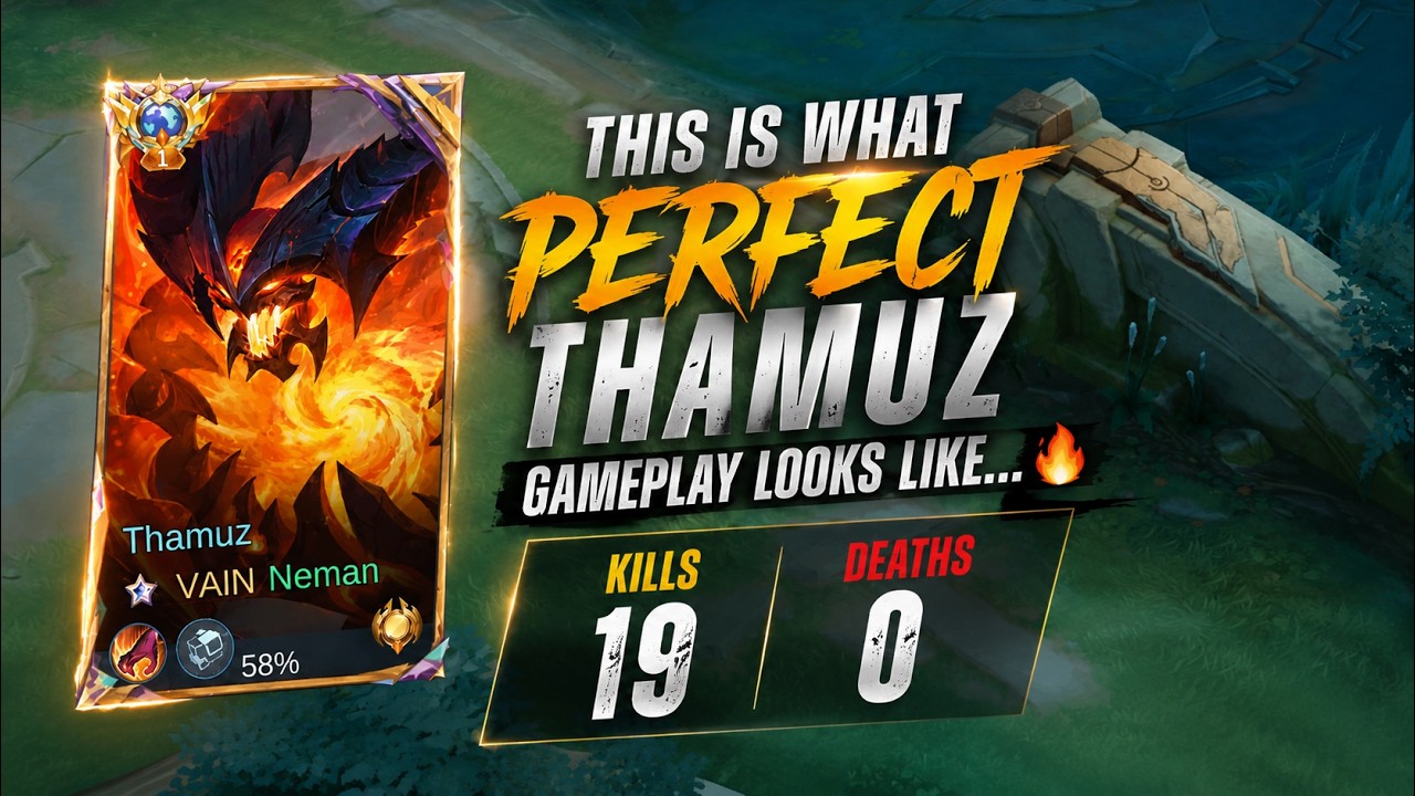 This Is What PERFECT Thamuz Gameplay Looks Like... 🔥 - Mobile Legends background