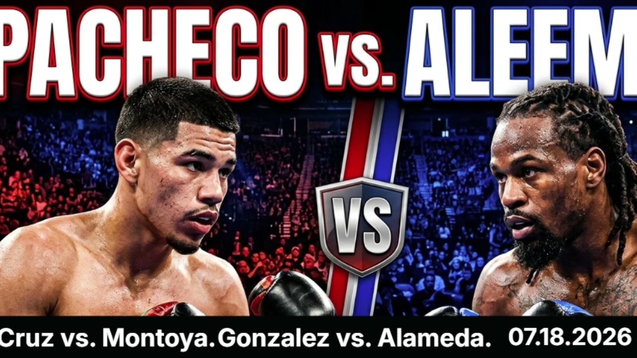 Diego Pacheco vs. Immanuwel Aleem. Full Fight Preview. Andy Cruz vs. Montoya Co-Main. background