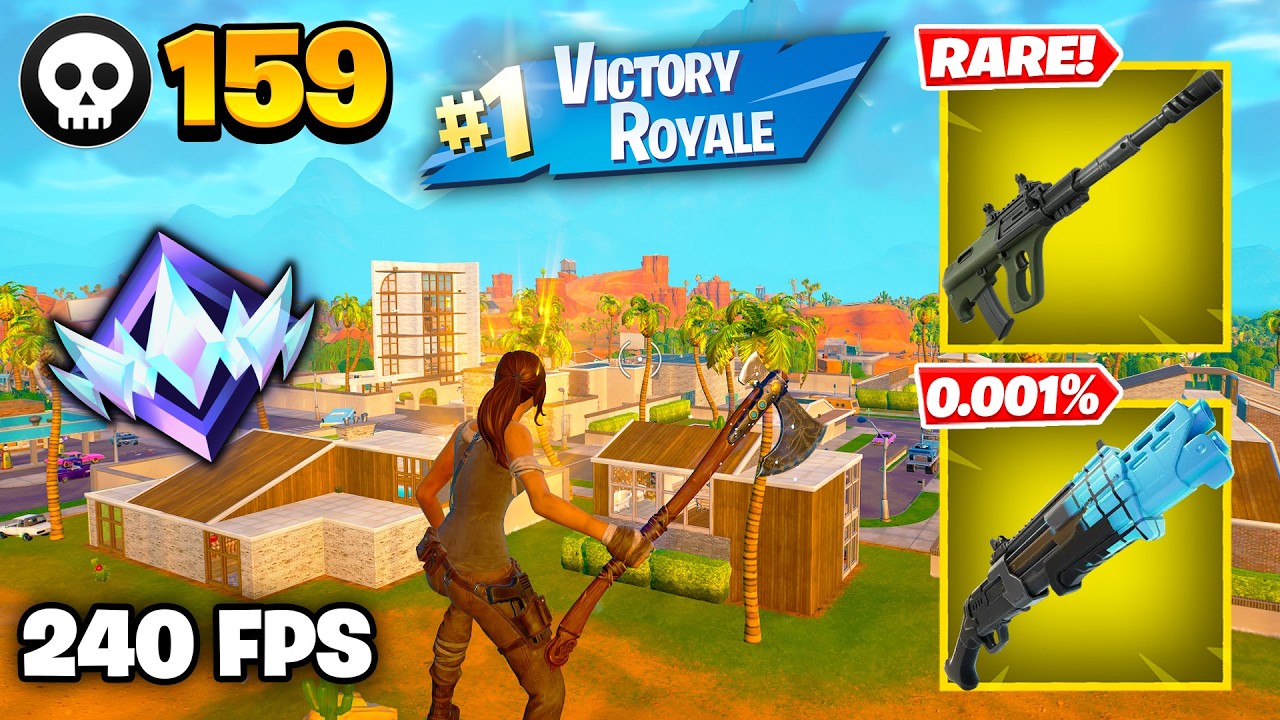 159 Elimination "RANKED RELOAD" Gameplay Wins (Fortnite Chapter 7 Keyboard & Mouse) background