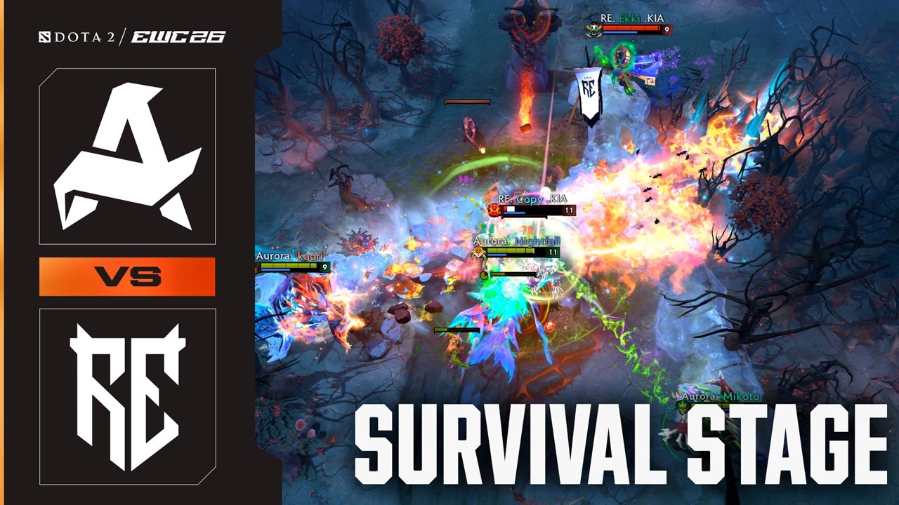 AURORA vs. RUNE EATERS | Dota 2 at EWC 26 - Survival Stage - HIGHLIGHTS background