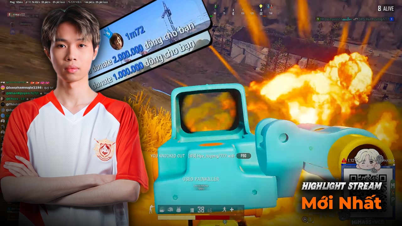 PUBG Himass 15 Kill Mãn Nhãn Khi Có Cây Hài Trong Team | Highlight Stream Mới Nhất. background