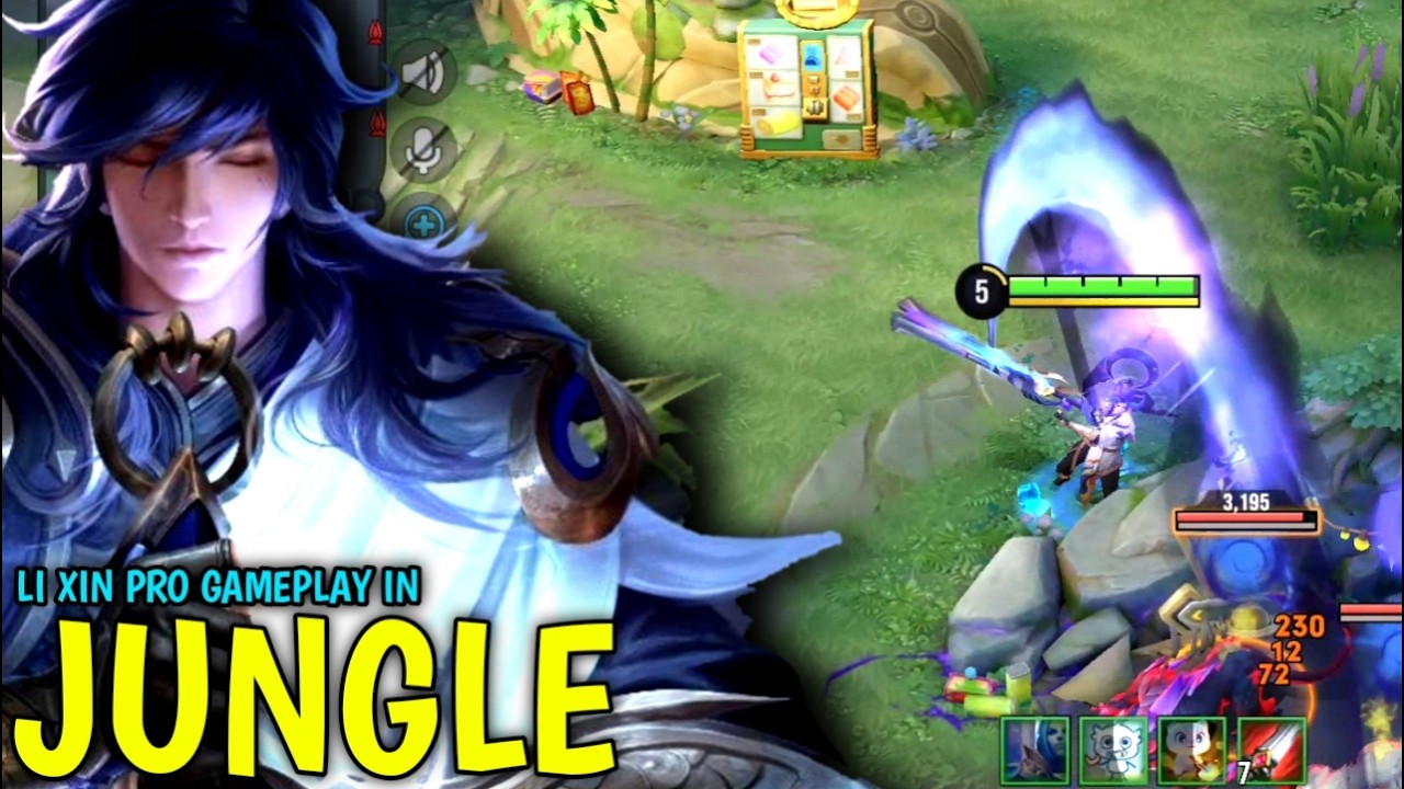 Honor Of Kings : Li Xin Pro Gameplay In Jungle | Broken Build Li Xin - HOK background