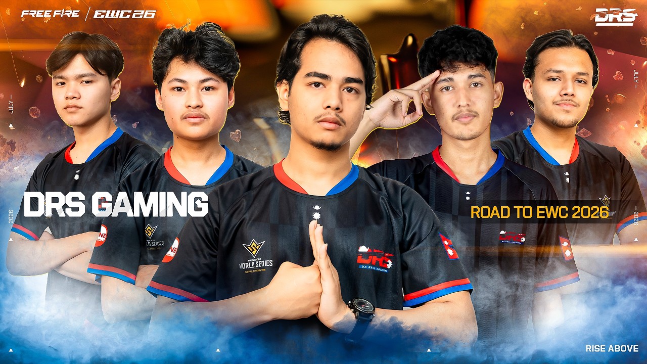 DRS Gaming | Road to Free Fire at Esports World Cup 2026 background