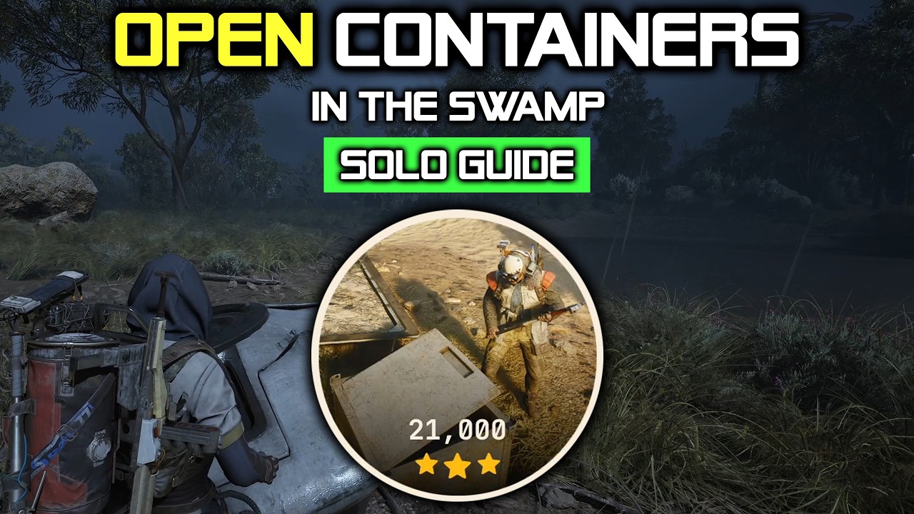 21k+ Solo Open Containers in the Swamp Trials Guide in ARC Raiders background