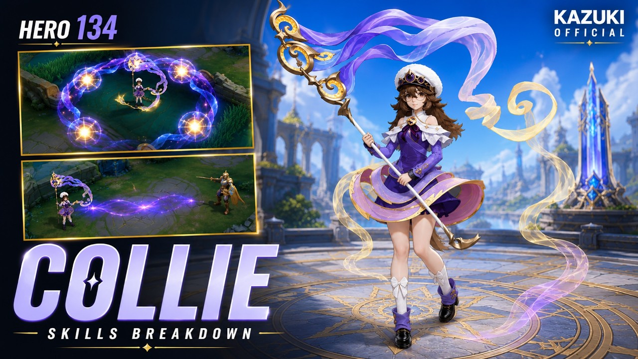 NEW HERO 134 COLLIE IS KAWAI BUT DEADLY | Skills, Combos & Lore Explained background