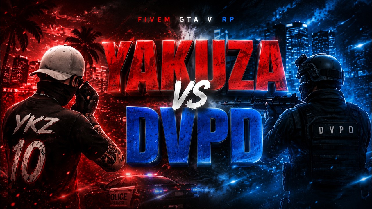 YAKUZA VS DVPD | ART GALLERY AMBUSH | GTA V FiveM DIVINE RP background