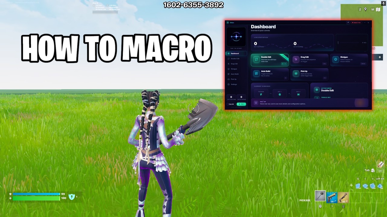 How to macro in fortnite in less than 2 mins background