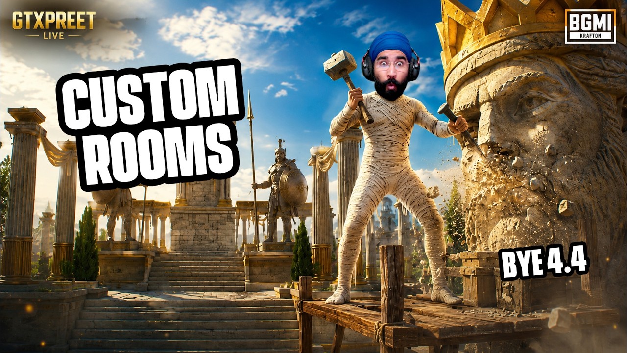 CUSTOM ROOMS BOOM BAM : BGMI LIVE đ„ | PUBG background