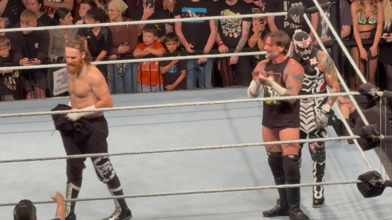 CM Punk, Sami Zayn & Penta vs The Judgment Day - #WWE Live Event background