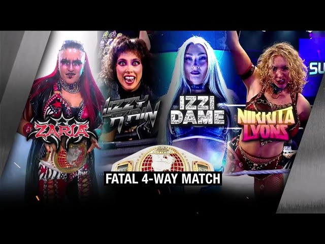 Zaria VS Nikkita Lyons VS Lizzy Rain VS Izzi Dame 2/2 backdrop