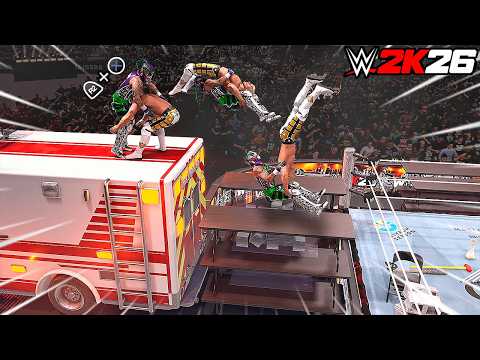 100 Best Extreme Moments in WWE 2K26! (pure chaos) background