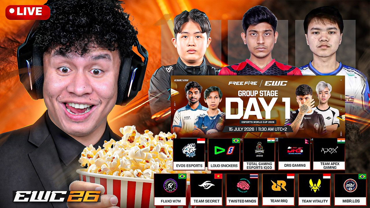 Drs Vs Total Gaming Vs Buriram EWC Watchparty #freefiremax #live #tondegamer background