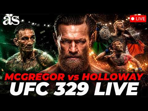 McGregor vs Holloway LIVE ЁЯФ┤ Reacci├│n en Directo | UFC 329 Watch Party backdrop