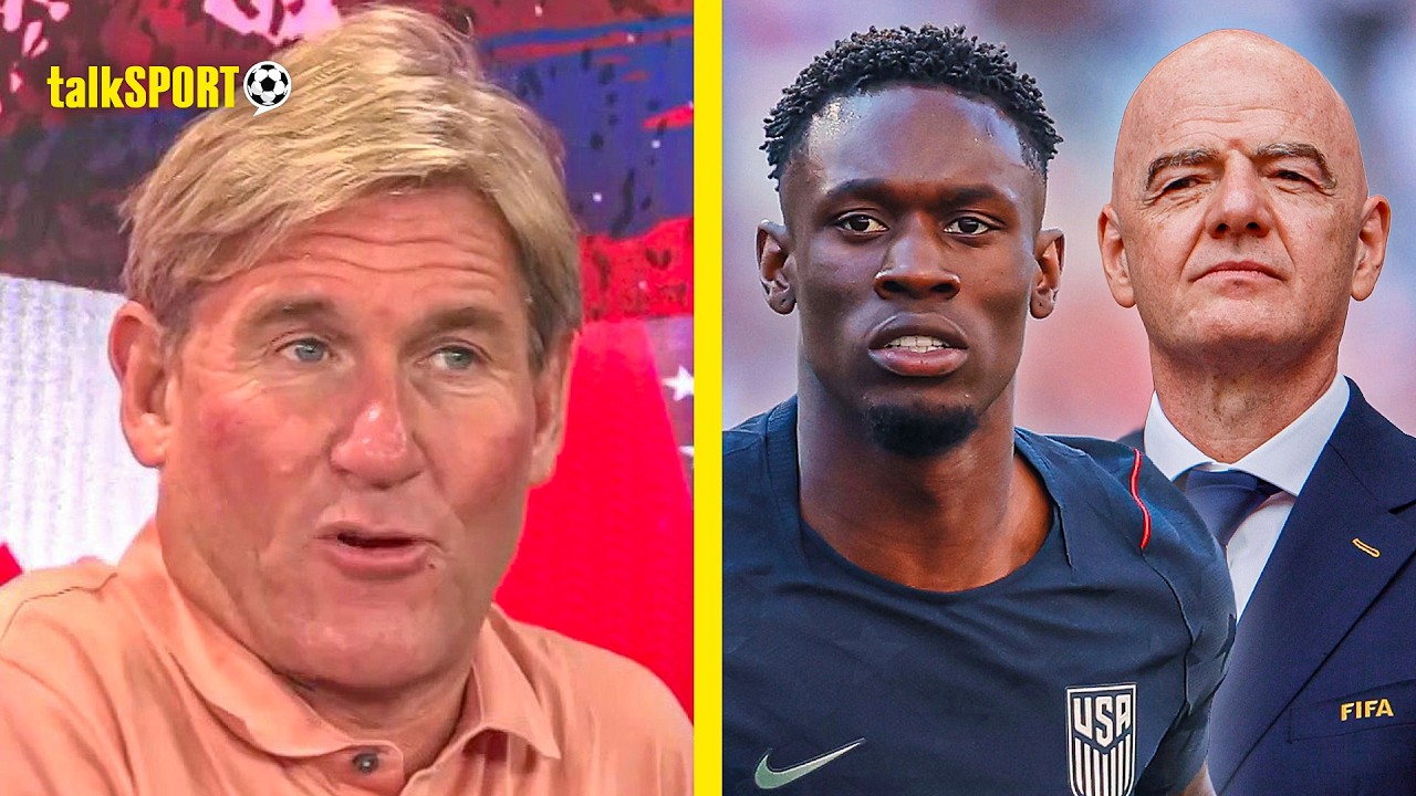 "EVEN WORSE!" Simon Jordan SHARES CONCERN over ONE OFFICIAL being involved in FIFA red card CALL! background