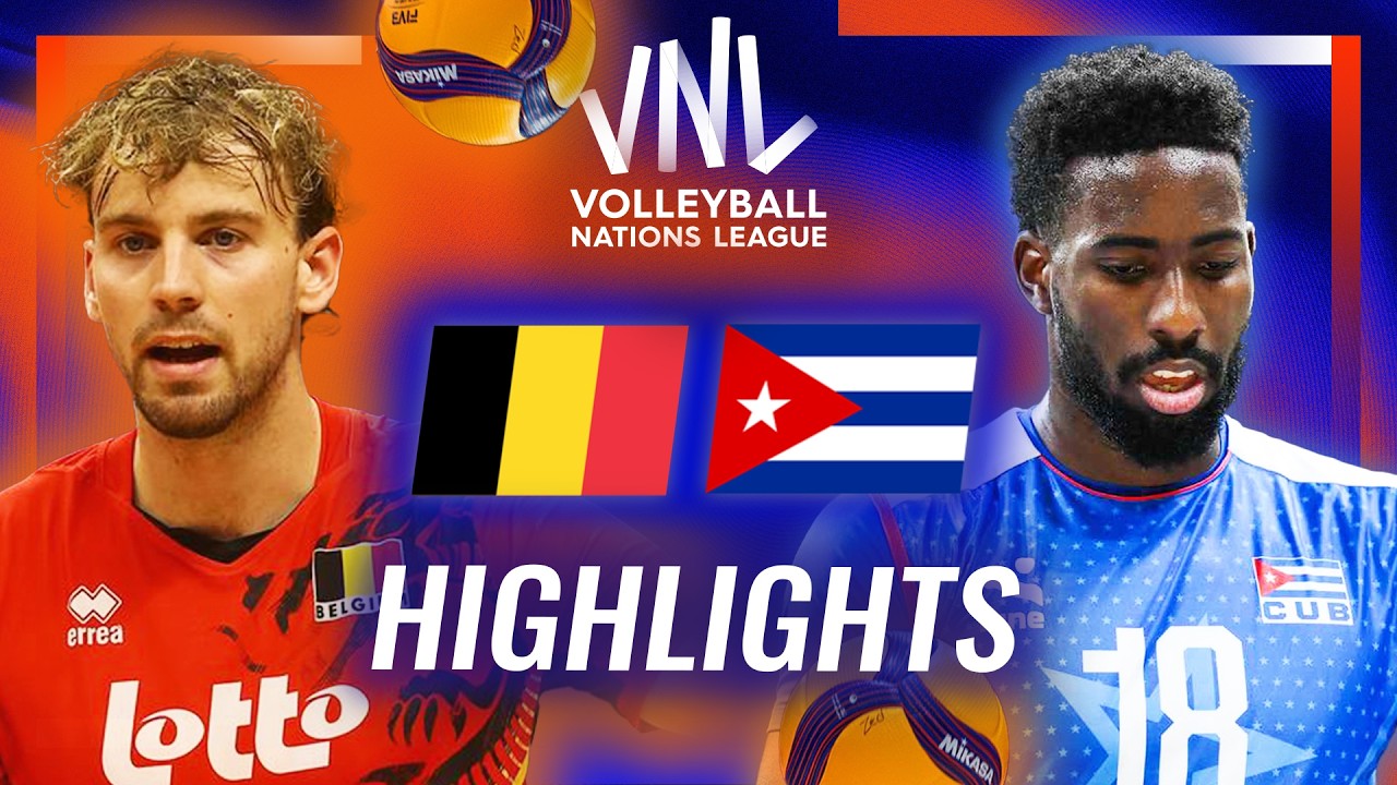 Belgium ๐ง๐ช vs. Cuba ๐จ๐บ - Highlights | Week 3 | Men's VNL 2026 background