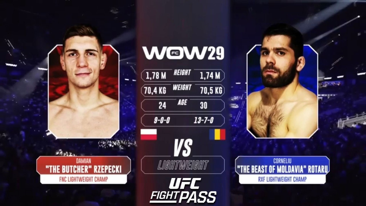 WOW 29: Damian Rzepecki vs Corneliu Rotaru | April 11, 2026 backdrop