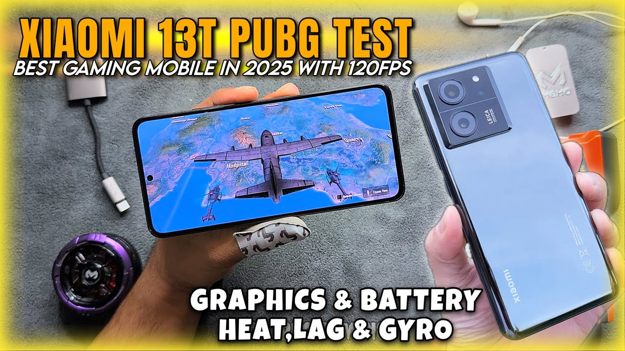 Xiaomi 13T PUBG Test in 2025 | Best Mobile For PUBG? | Price | 120fps | Battery | Heat & Lag backdrop