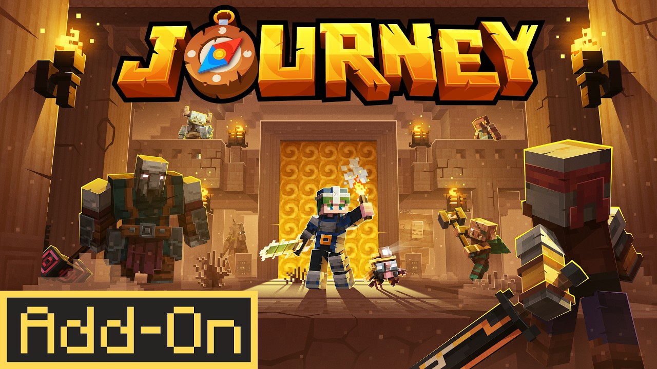 JOURNEY ADDON Adds New Dimensions & Bosses to YOUR Minecraft World! background
