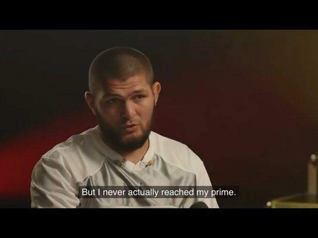 Khabib Nurmagomedov says he is in PRIME and he's far better than he was when he retired background