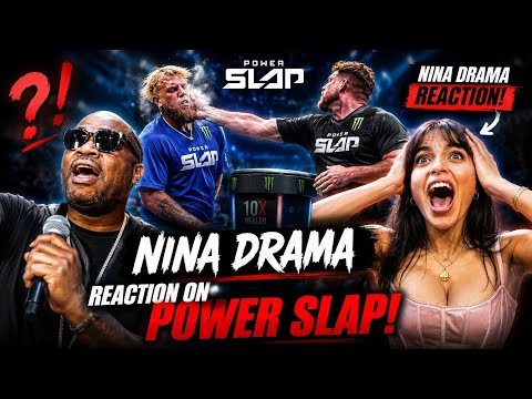 Nina Drama REACTS to Power Slap ЁЯШ▒ Most INSANE Slaps Ever! background