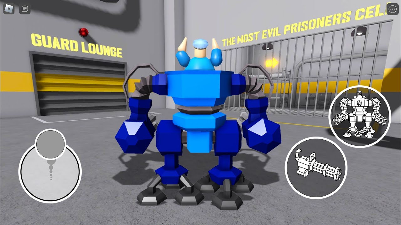Escape Mech Barry Prison! - Roblox Obby Full Gameplay 4K #roblox background