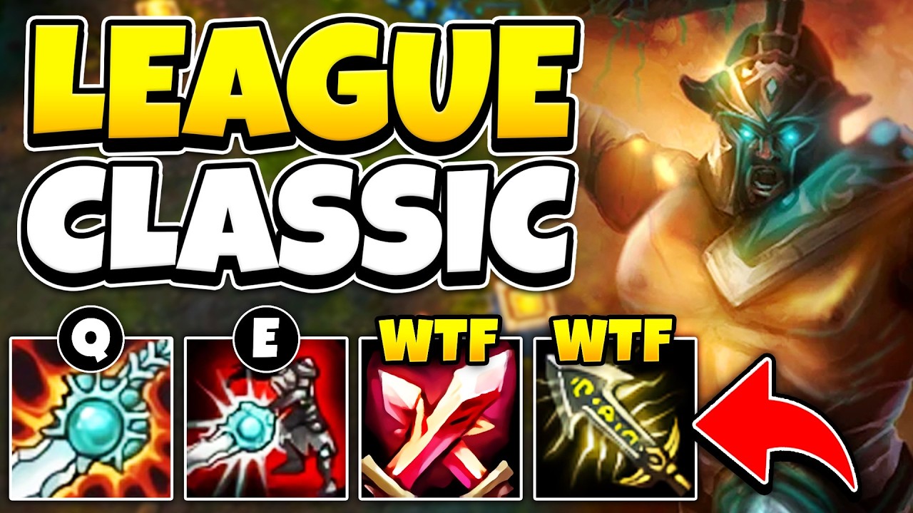 I PLAYED LEAGUE CLASSIC TRYNDAMERE AND IT'S 100% AMAZING! (OLD ABILITIES, OLD MAP) background
