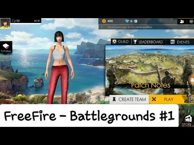 Let's play Free Fire - Battlegrounds | #1 | Solo backdrop