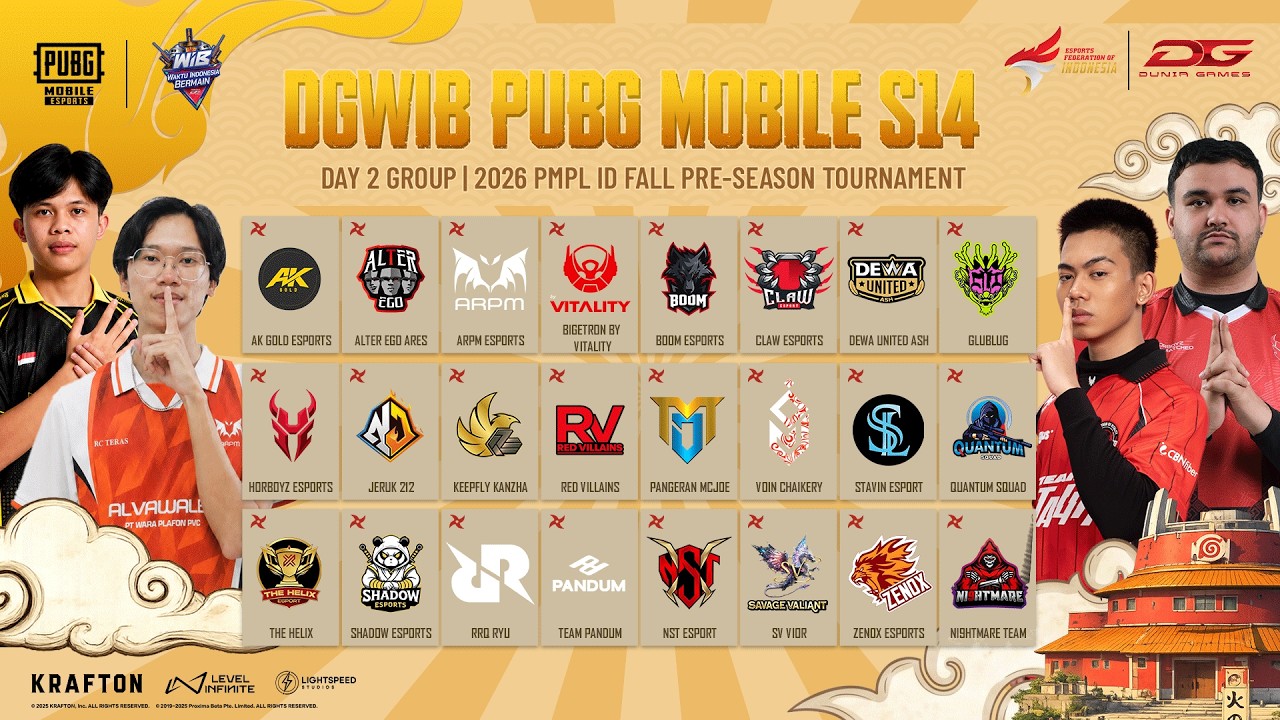 🔴DGWIB PUBG MOBILE SEASON 14 : GROUP STAGE DAY 2 background