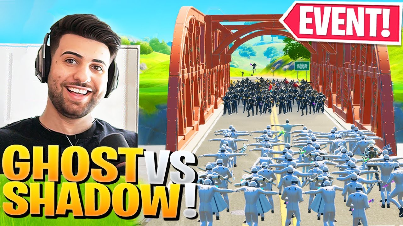 I Hosted My OWN End of Season Event! (GHOST VS SHADOW!) - Fortnite Battle Royale background